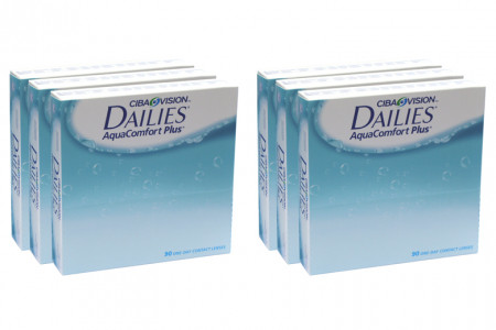 Dailies AquaComfort Plus 6 x 90 Tageslinsen Sparpaket 9 Monate